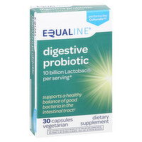 Equaline Digestive Probiotic, Vegetarian Capsules, 30 Each