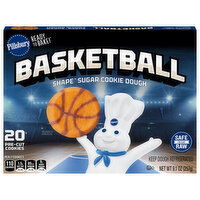 Pillsbury Ready to Bake! Basketball Shape Sugar Cookie Dough, 20 Each