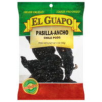 El Guapo Whole Pasilla Ancho Chili Pods (Chile Pasilla Ancho), 2 Ounce