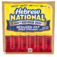 Hebrew National Beef Franks, Reduced Fat, 9.43 Ounce