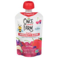 Once Upon a Farm Immunity Blend, Organic, Apple, Cherry & Elderberry, 3.2 Ounce