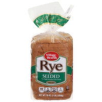 Village Hearth Bread, Rye, Seeded, 16 Ounce