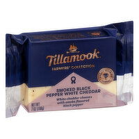 Tillamook Farmers' Collection Cheese, Smoked Black Pepper White Cheddar, 7 Ounce