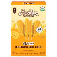 Brothers Natural Choice Organic Mango Fruit Bars, 4 Each