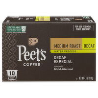 Peet's Coffee Medium Roast Decaf Especial Coffee, 10 Each
