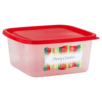 Smith & Doyle Plastic Container, Merry Christmas, 1 Each