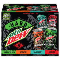 Mtn Dew Zero Sugar Hard Assorted Malt Beverage Mix Pack, 12 Each