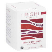 Rishi Black Tea, Organic, English Breakfast, Sachets, 15 Each