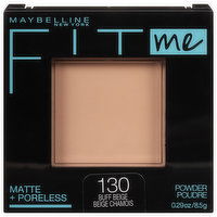 Fit me! Pressed Powder, Matte + Poreless, Buff Beige 130, 0.29 Ounce