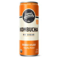 Liquid Remedy Kombucha, Orange Splash, 12 Ounce