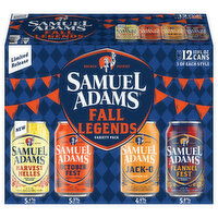 Samuel Adams Fall Legends Beer Variety Pack, 12 Each