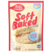 Betty Crocker Soft Baked Birthday Cake Batter Cookie Mix, 16.8 Ounce