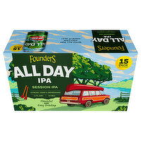 Founders Session IPA All Day IPA Beer, 15 Each