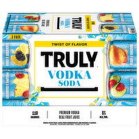 Truly Vodka Soda, Premium, 8 Pack, 8 Each