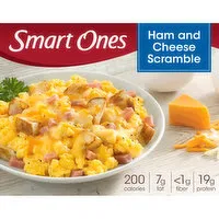 Smart Ones Ham & Cheese Scramble with Egg Whites, Ham, Potatoes & Cheese Frozen Meal, 6.49 Ounce