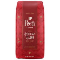 Peet's Coffee Coffee, Whole Bean, Dark Roast, 2024 Holiday Blend, 10 Ounce