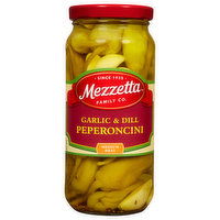 Mezzetta Peperoncini, Garlic & Dill, Medium Heat, 16 Fluid ounce