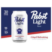 Pabst Light Beer, 30 Each