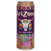 AriZona Fruit Juice Cocktail, Fruit Punch, All Natural, 22 Fluid ounce