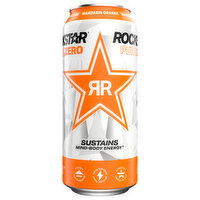 Rockstar Pure Zero Sugar Free Mandarin Orange Energy Drink, 16 Fluid ounce