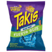 Takis Tortilla Chips, Hot Chili Pepper, Blue Heat, Fiesta Size, 17 Ounce