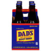 Dad's Root Beer Root Beer, Caffeine Free, Old Fashioned, 4 Bottle Pack, 4 Each