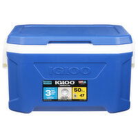 Igloo Cooler, Profile II, Blue, 50 Quart, 1 Each