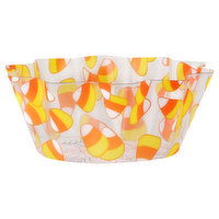 Creative Converting Bowl, Fluted, Candy Corn, 8 Inch, 1 Each