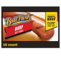 Ball Park Beef Hot Dogs, 16 Each