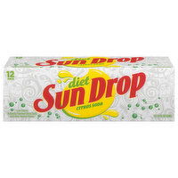 Sun Drop Diet Citrus Soda, 12 Each