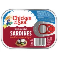 Chicken of the Sea Sardines, Wild-Caught, Mediterranean Style, 3.75 Ounce