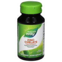 Nature's Way Zinc Chelate, High Potency, 30 mg, Capsules, 100 Each