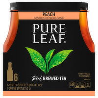 Pure Leaf Brewed Tea, Peach, Real, 6 Each