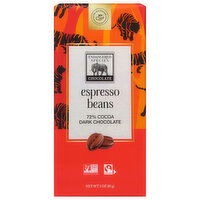 Endangered Species 72% Cocoa Espresso Beans Dark Chocolate, 3 Ounce