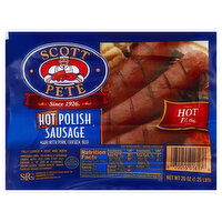 Scott Pete Polish Sausage, Hot, 20 Ounce