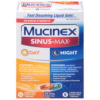 Mucinex Sinus-Max, Day & Night, Maximum Strength, Value Pack, 24 Each