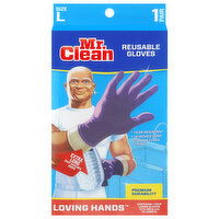 Mr. Clean Loving Hands Reusable Size L Gloves, 1 Each