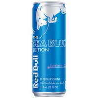 Red Bull Sea Blue Edition Energy Drink, Juneberry, 114mg Caffeine, 12 Fluid ounce