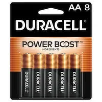 Duracell Power Boost Batteries, Alkaline, AA ,1.5V, 8 Each