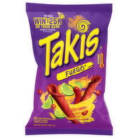 Takis Tortilla Chips, Hot Chili Pepper & Lime, Fuego, 9.9 Ounce