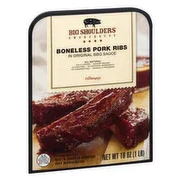 Big Shoulders Smokehouse Pork Ribs, Boneless, Gluten Free, All Natural, 16 Ounce