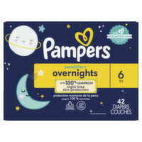 Pampers Swaddlers Overnights Swaddlers Overnight Diapers Size 6, 42 Each