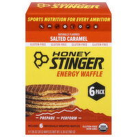 Honey Stinger Energy Waffle, Salted Caramel, 6 Pack, 6 Each