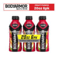 BODYARMOR SuperDrink  Sports Drink Fruit Punch, 20 Fluid ounce