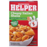 Hamburger Helper Cheesy Italian Shells, Creamy & Cheesy Sauce, 6.1 Ounce