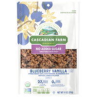 Cascadian Farm Organic No Added Sugar Blueberry Vanilla Granola, 11 Ounce