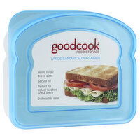 Good Cook Food Storage, Sandwich Container, Large, 1 Each