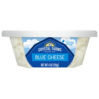 Crystal Farms Blue Cheese, Crumbled, 4 Ounce