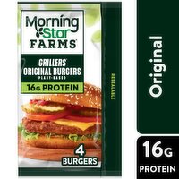 NaN Grillers Veggie Burgers, Grillers, 9 Ounce