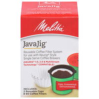 Melitta JavaJig Coffee Filter System, Reusable, Single Serve, 1 Each